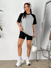 Ladies' Raglan Sleeve T-Shirt And Shorts Set
